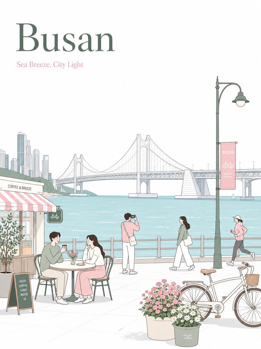 高级极简扁平矢量旅行海报，[CITY_NAME]，3:4 竖版。, 图片 2