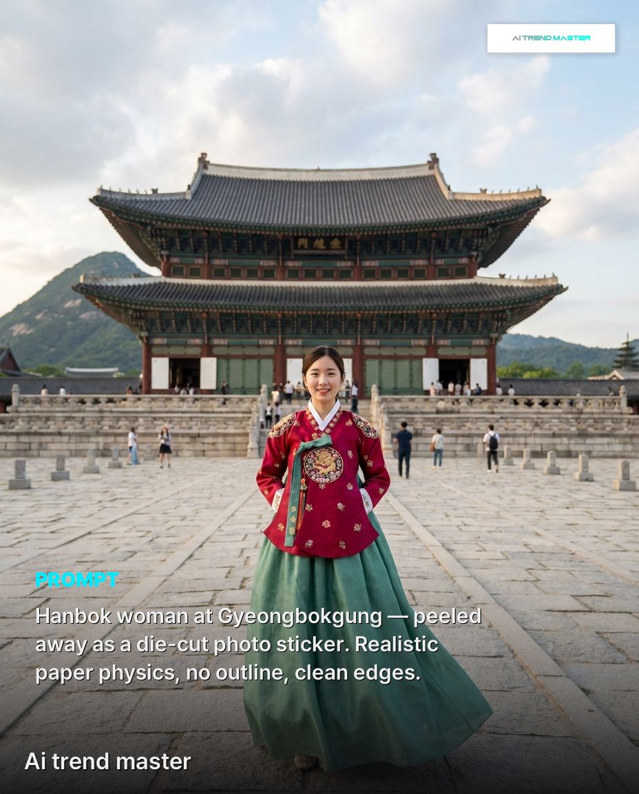 韩国文化遗产,以病毒式传播的AI提示词形式焕新呈现 ✨🇰🇷, 图片 1
