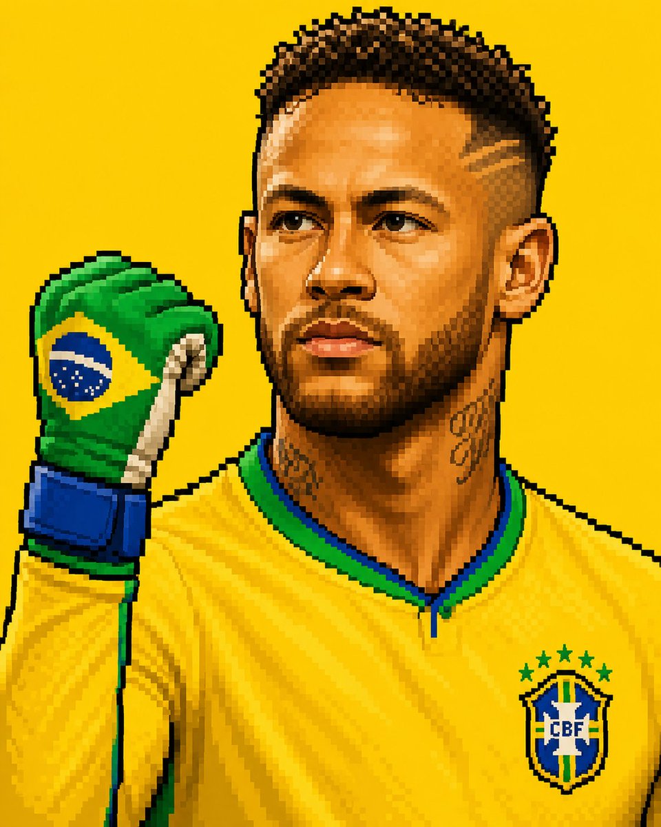 以方形为灵感的 FIFA 世界杯 2026 个人肖像画，采用 4:5 宽高比，以上传的图片作为姿势、构图、身份和像素艺术风格的精确参考。创建一…, 图片 3