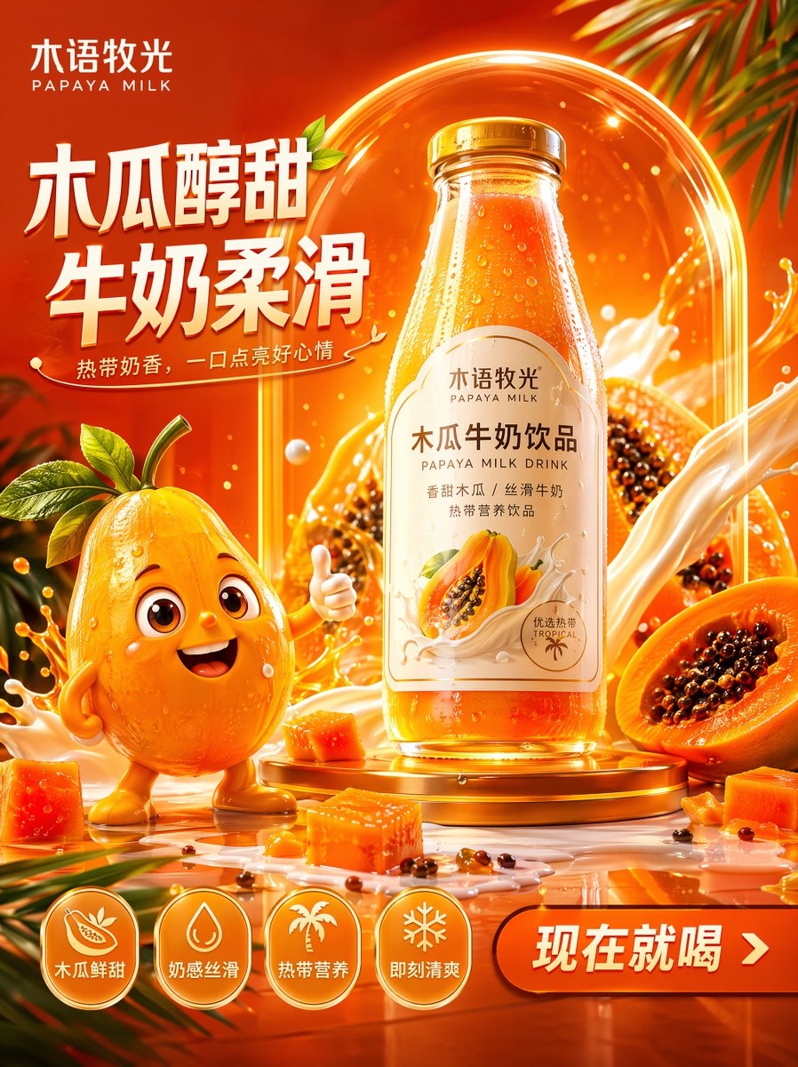 廉价包装,浑浊的色彩,对比度弱,灯光暗淡,构图杂乱,卡通低质量吉祥物,食物与饮料混淆,塑料感的泡沫,文字拥挤,低分辨率,糟糕的反光,水印,瓶子…, 图片 2