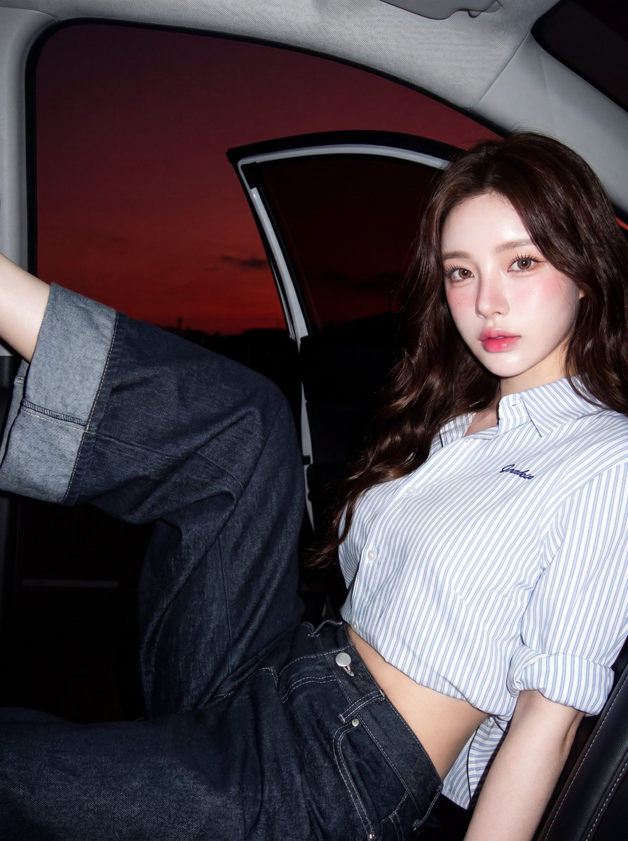 与附件文件中的脸100%相同——眼睛、鼻子、嘴巴和脸保持不变。娇小女性,身材纤细。皮肤白皙、光滑、细腻、有光泽——健康感、反射光线、柔和观感。…, 图片 3
