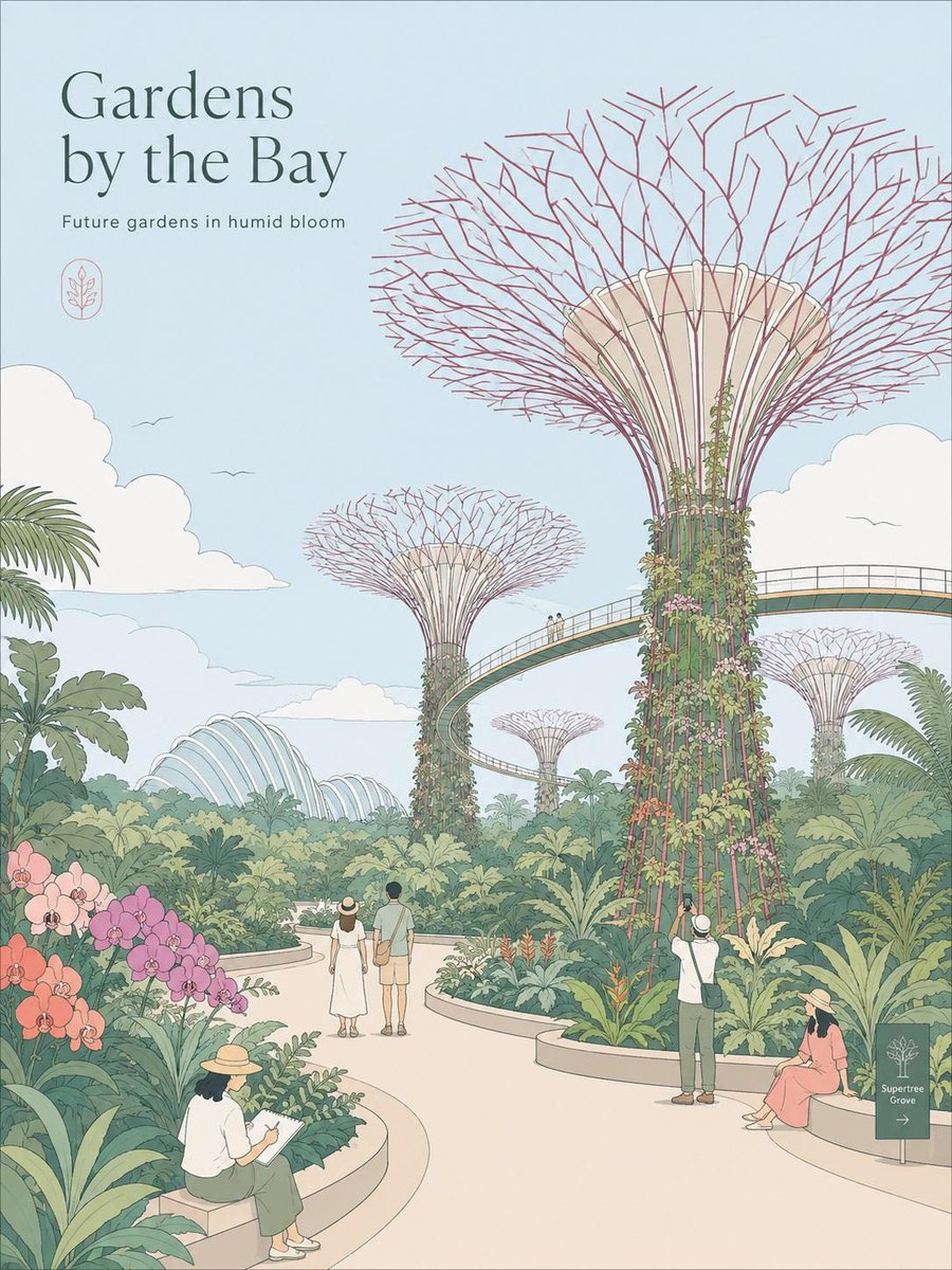 创作一幅极简风格的复古旅行海报插画，主题为[CITY / DESTINATION]（城市/目的地），灵感来自现代编辑型旅游艺术和日本旅游杂志封…, 图片 2