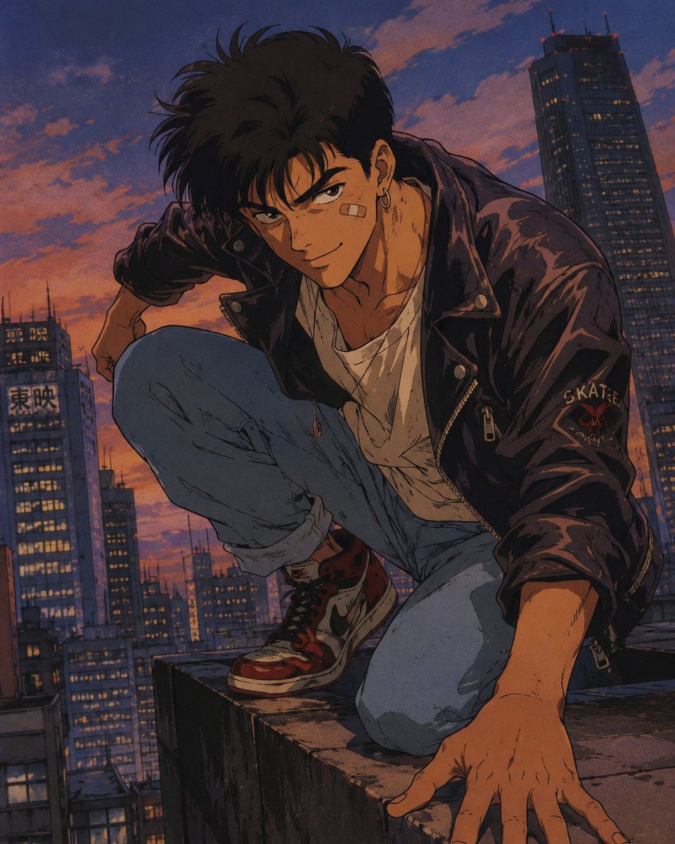 将上传的照片转换为一幅高度细致的肖像，呈现正宗 1990 年代日本动漫的风格。保留人物可辨识的面部特征、发型、表情和整体身份，但将其重新诠释为…, 图片 3