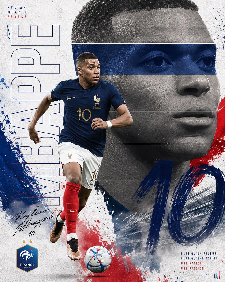 创作一张高端体育海报,采用 Nike × FIFA世界杯编辑级广告大片风格。以一位传奇足球运动员作为主角,采用充满力量感的全身动态动作姿势,叠…, 图片 4