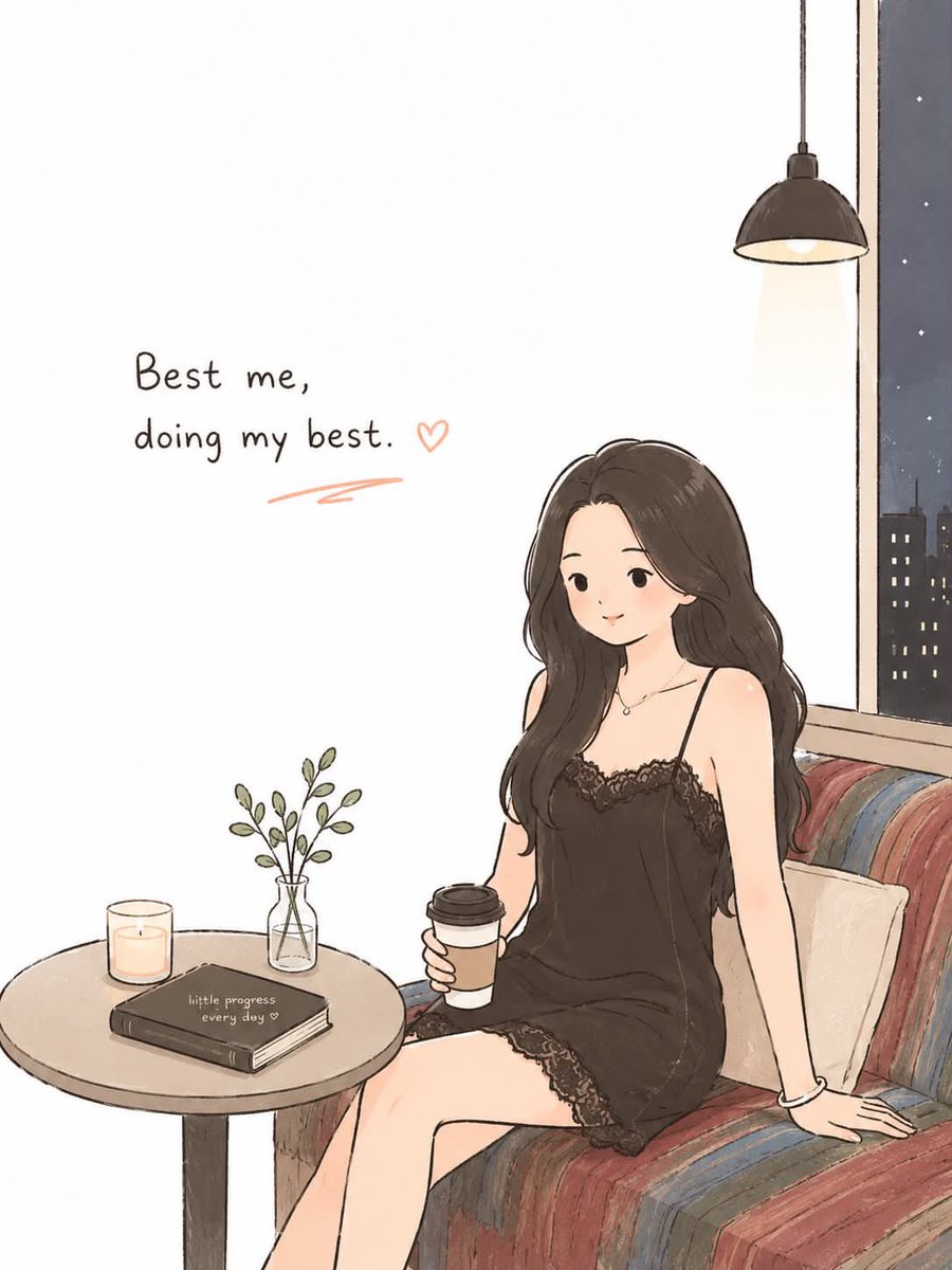 基于 [Topic]，创作一幅简单可爱的韩式涂鸦编辑插画。, 图片 2