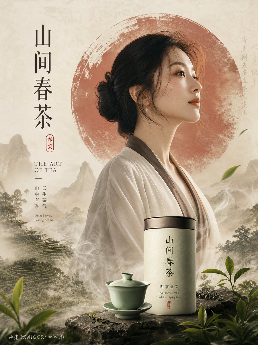 水印，签名，UI，应用界面，随机文字瑕疵，无意义乱码文字，无法辨识的包装，低端字体，粗劣粗体黑字，廉价茶叶宣传册风格，过多文字，构图杂乱，刺眼…, 图片 2