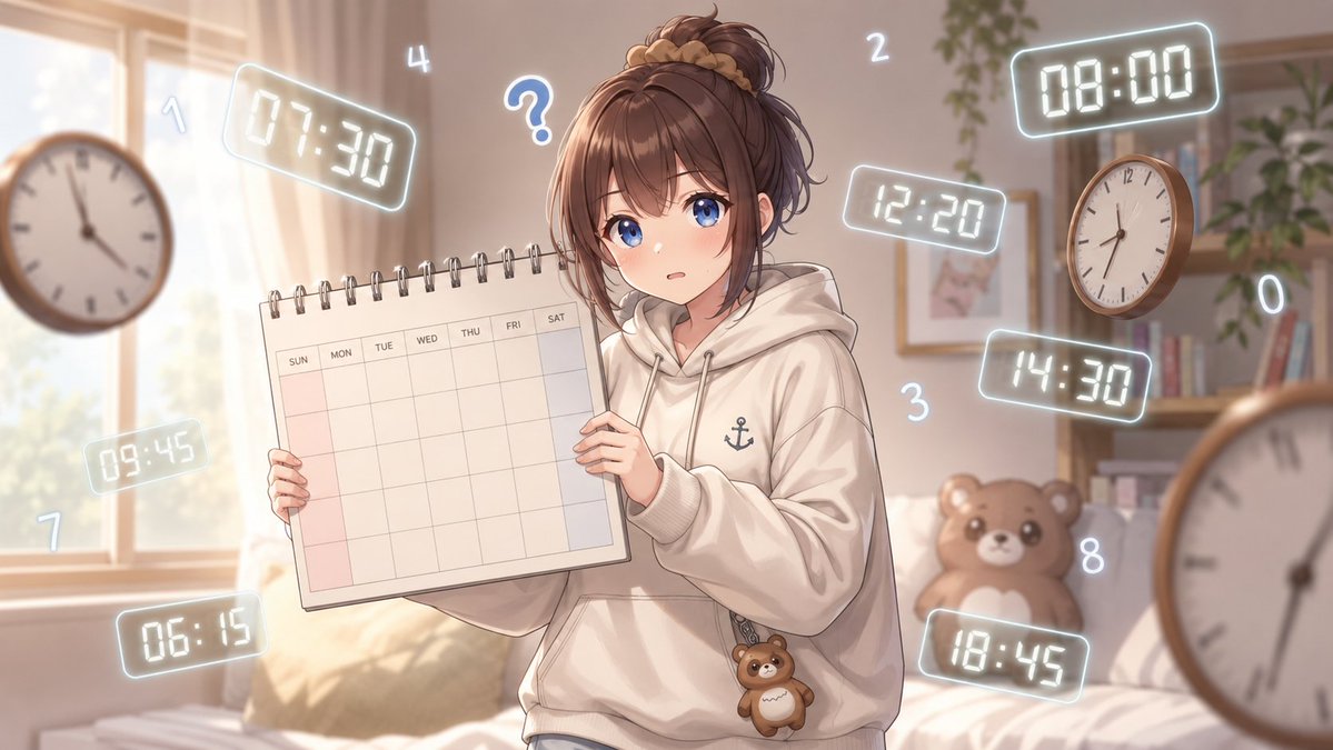 1girl, tanuki girl, holding a large calendar, confused expression, floa…, 图片 1