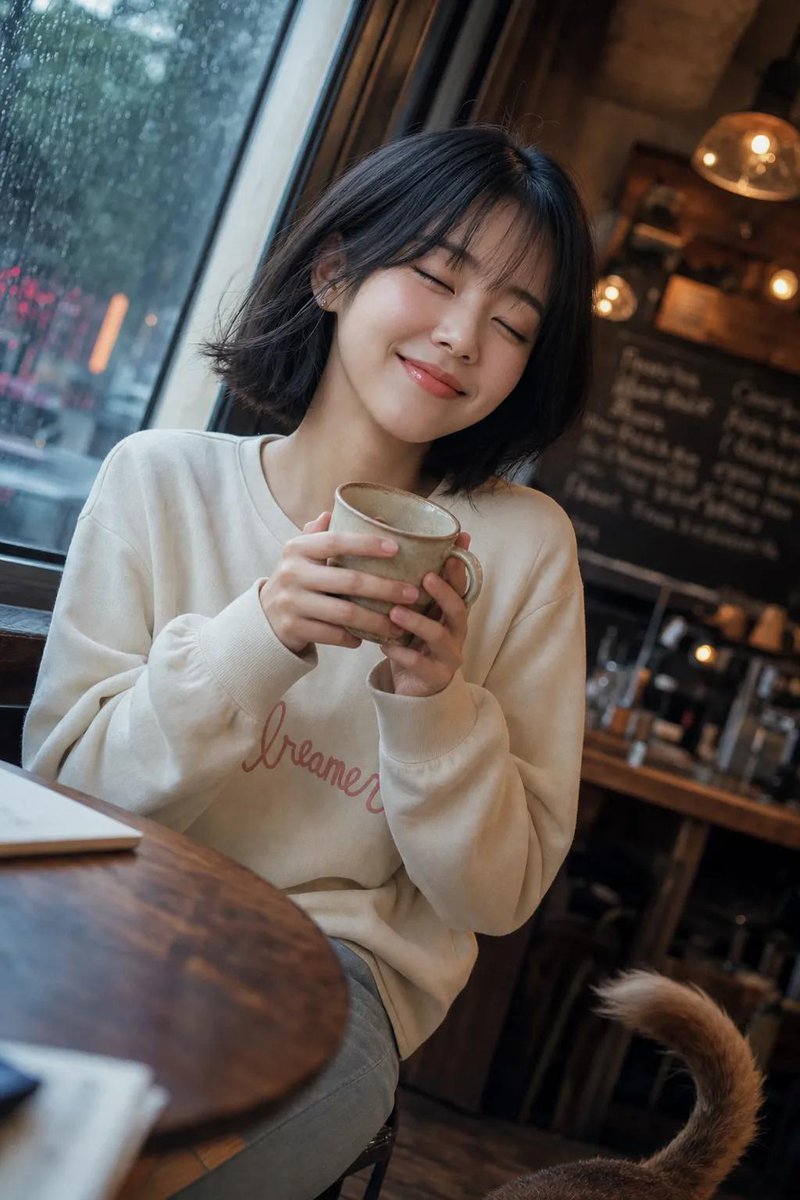 使用哈苏 X2D 100C 搭配 XCD 90mm f/2.5 镜头拍摄的高品质专业人像。一位美丽的年轻东亚女性,留着自然的深棕色长卷发,发型…, 图片 1
