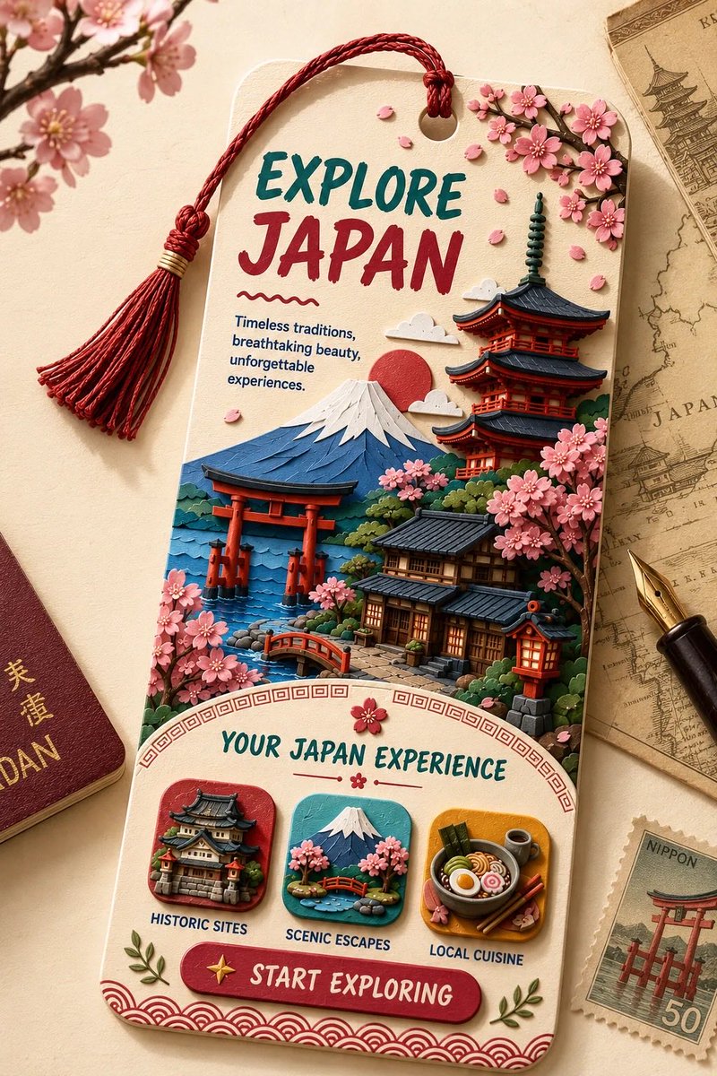 https://t.co/BNWQl1ILsI 一款以 {LOCATION} 为主题的高级竖版 2:3 收藏级旅行书签。将其设计为一张高挑的卡…, 图片 3