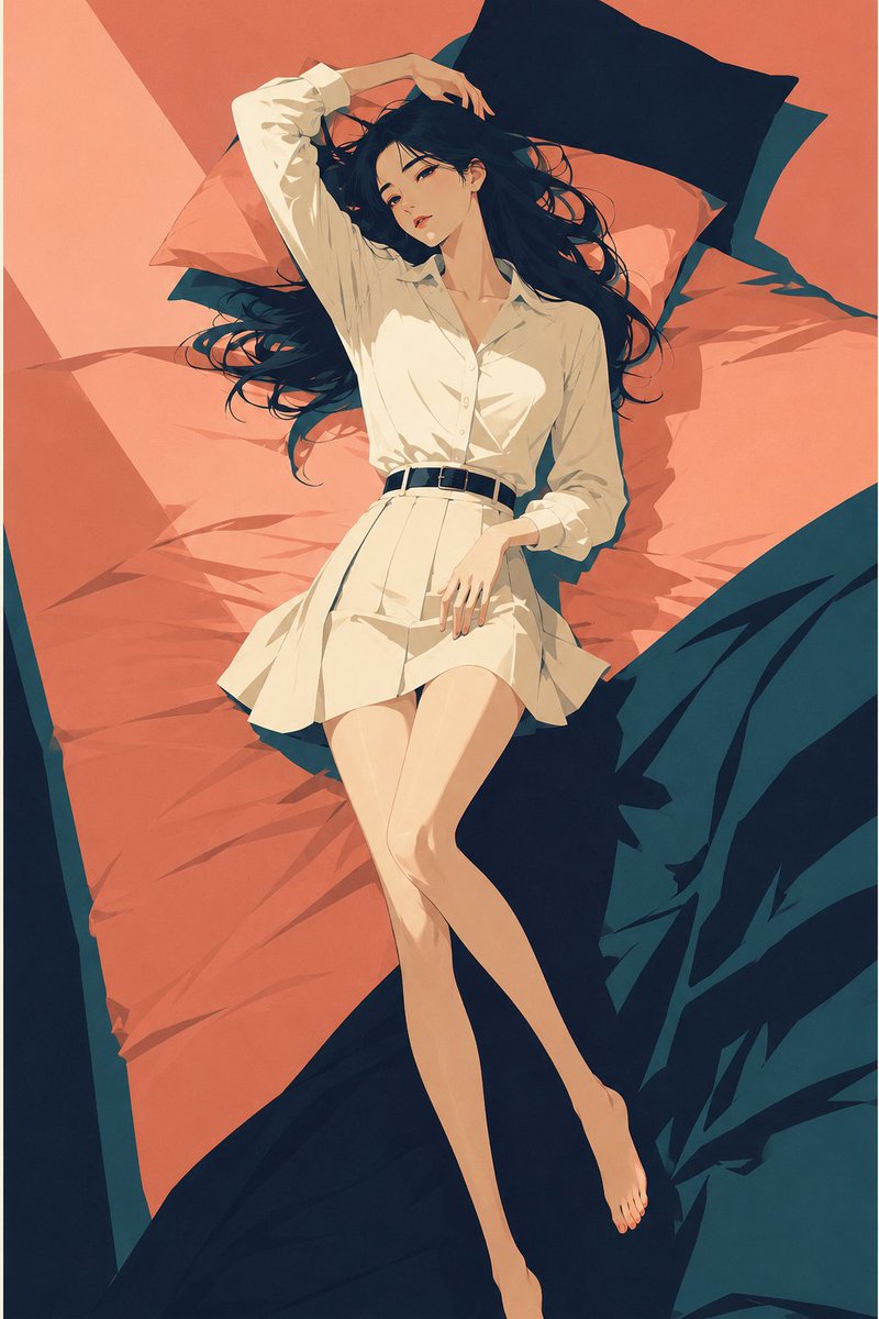 https://t.co/Q7csxiZPOM 一幅精致的日式插画，带有复古旅行海报的感觉，以 [xxx] 作为主体。参照高端日系时尚插画的风…, 图片 1