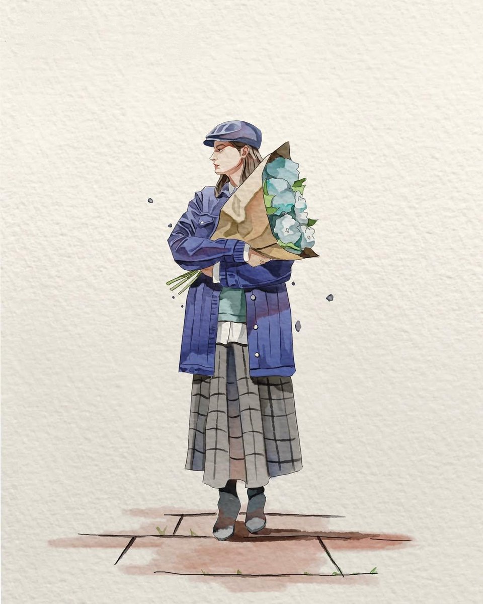 极简水彩插画,绘于带有肌理的象牙白手工纸上,柔和的粉彩色调,细腻的墨线轮廓,微妙的水彩晕染,温馨的绘本风格,大面积干净的留白。, 图片 2