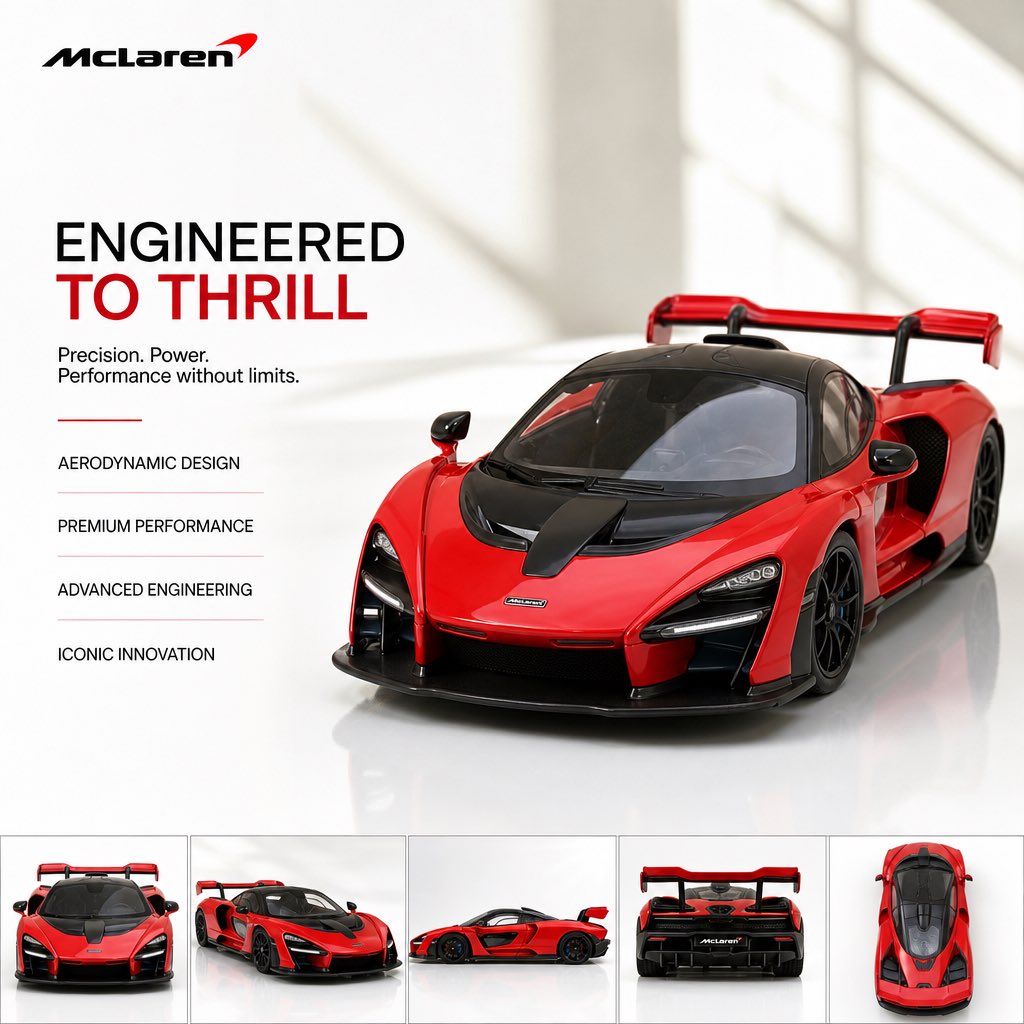 UNIVERSAL FMCG PRODUCT HERO AD MASTER (McLearn sports red car latest MO…, 图片 2