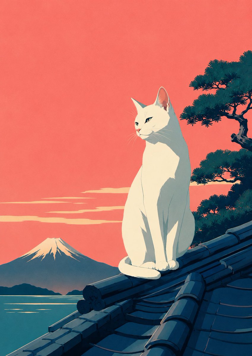 https://t.co/6UepnyRMpV 精致的日式风格插画，带有复古旅行海报的气质，以 [xxx] 为中心。主体以高级日式时装插画的方…, 图片 4