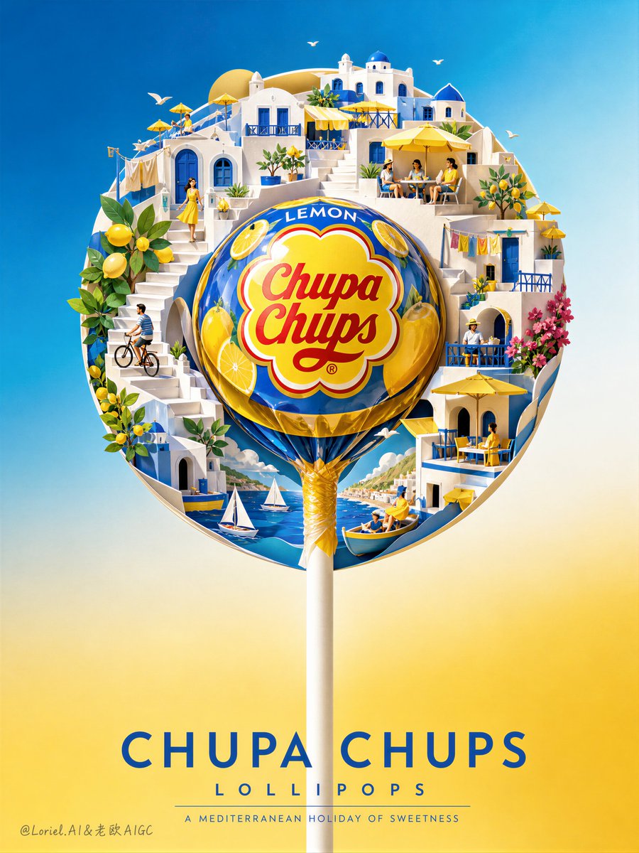 凌乱拼贴画、廉价手工质感、假糖果形状、错误的 Chupa Chups(珍宝珠)品牌标识、低细节纸边、杂乱背景、多个棒棒糖、扭曲棒身、浑浊阴影、…, 图片 2