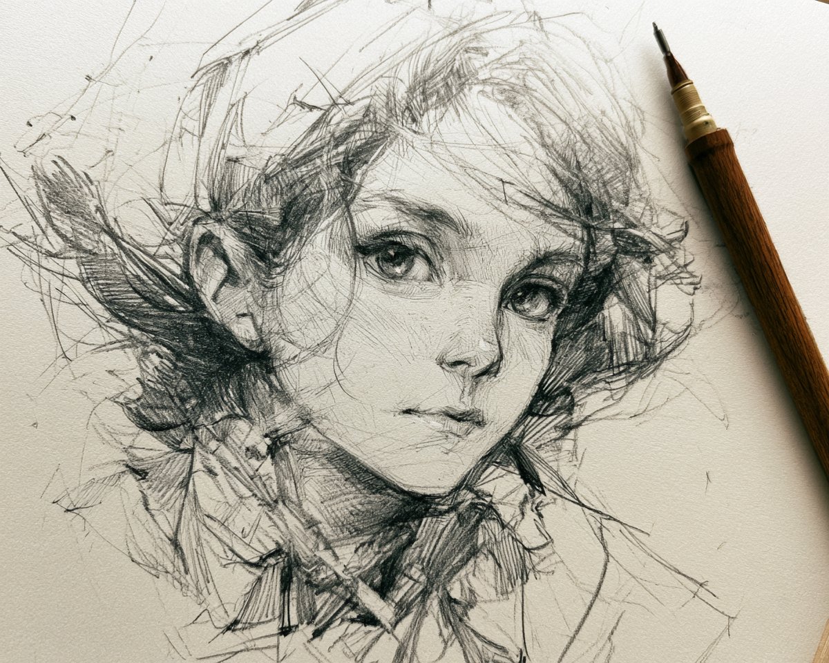 sketch --v 8.1 --ar 5:4, 图片 1