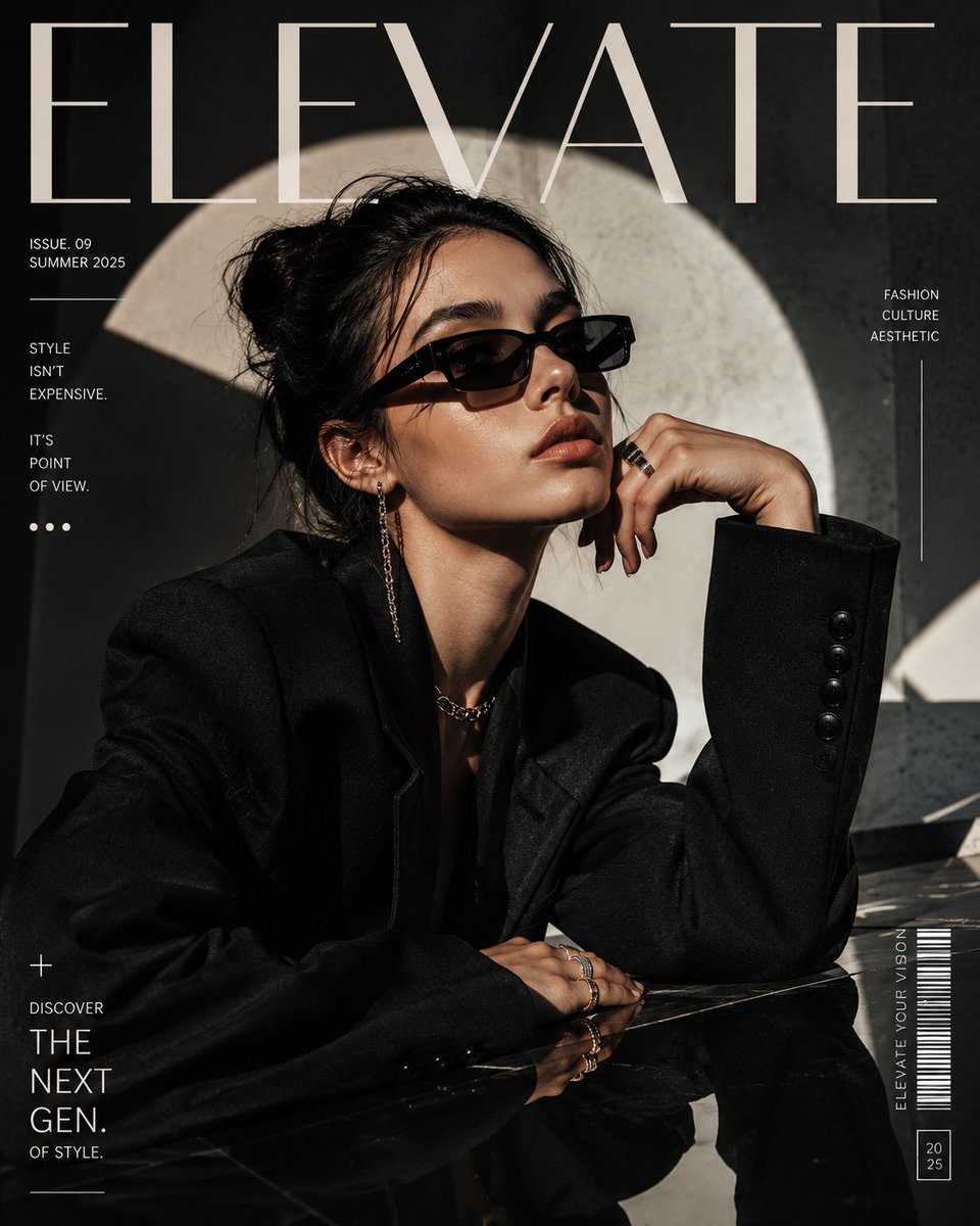 超高端奢华时尚编辑封面 | 顶级杂志封面 | 提升杂志风格 | VOGUE × HARPER'S BAZAAR × NUMÉRO × DAZE…, 图片 1