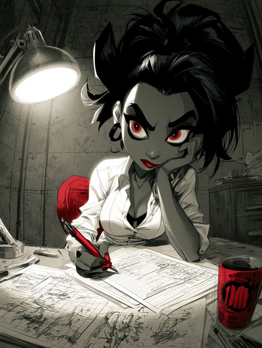 “身材纤细又曲线丰满的魔女正在为她的诱惑性能工程面试努力学习” https://t.co/Ceog7rI9p8, 图片 1