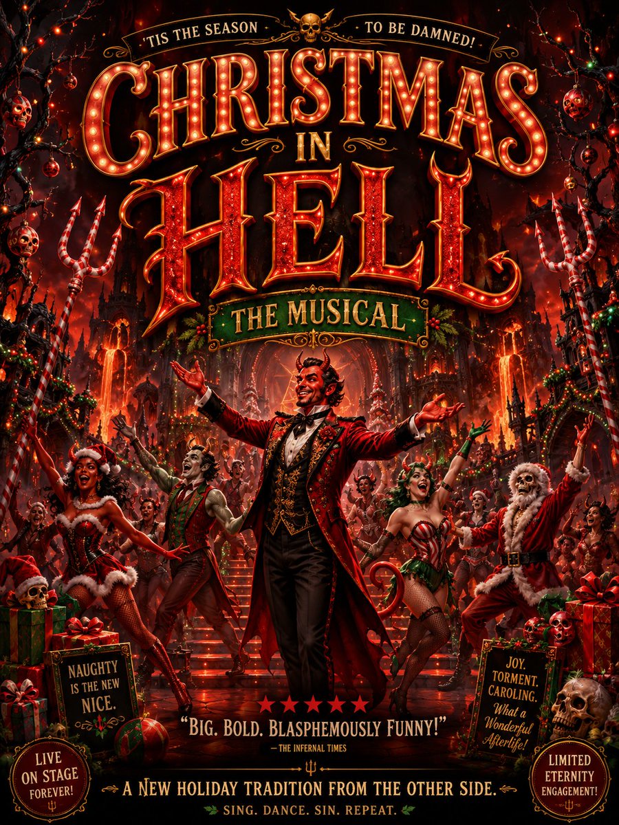 《Christmas in Hell》, 音乐剧 https://t.co/kZgNLeOf1s, 图片 1