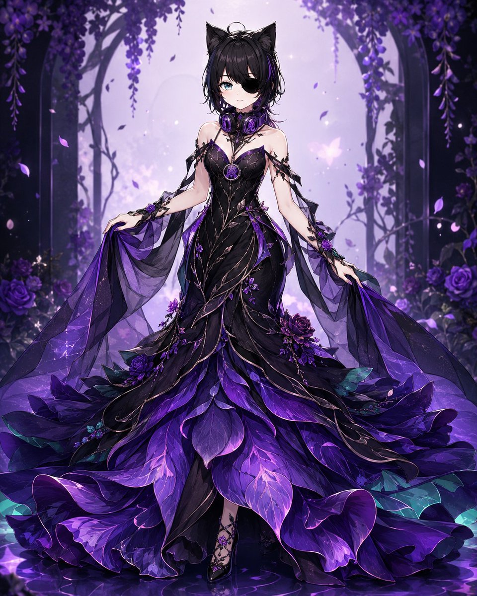 好吧,我又有一个 Dress 提示词,老实说这可能是最好的一个,我真的希望你们喜欢,是的,再次说明,你们也可以试试看,哈哈。请享用。, 图片 1