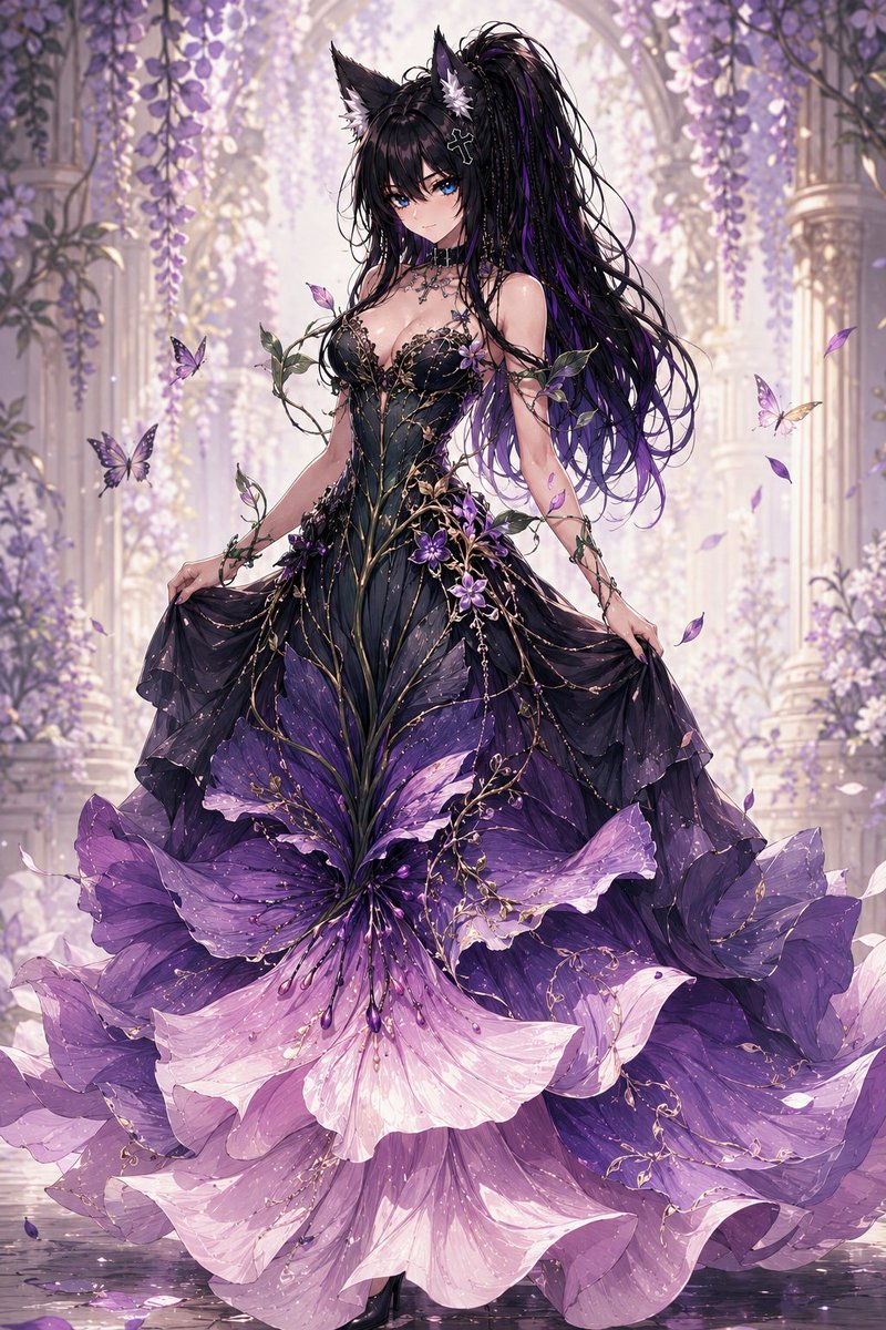 好吧,我又有一个 Dress 提示词,老实说这可能是最好的一个,我真的希望你们喜欢,是的,再次说明,你们也可以试试看,哈哈。请享用。, 图片 3