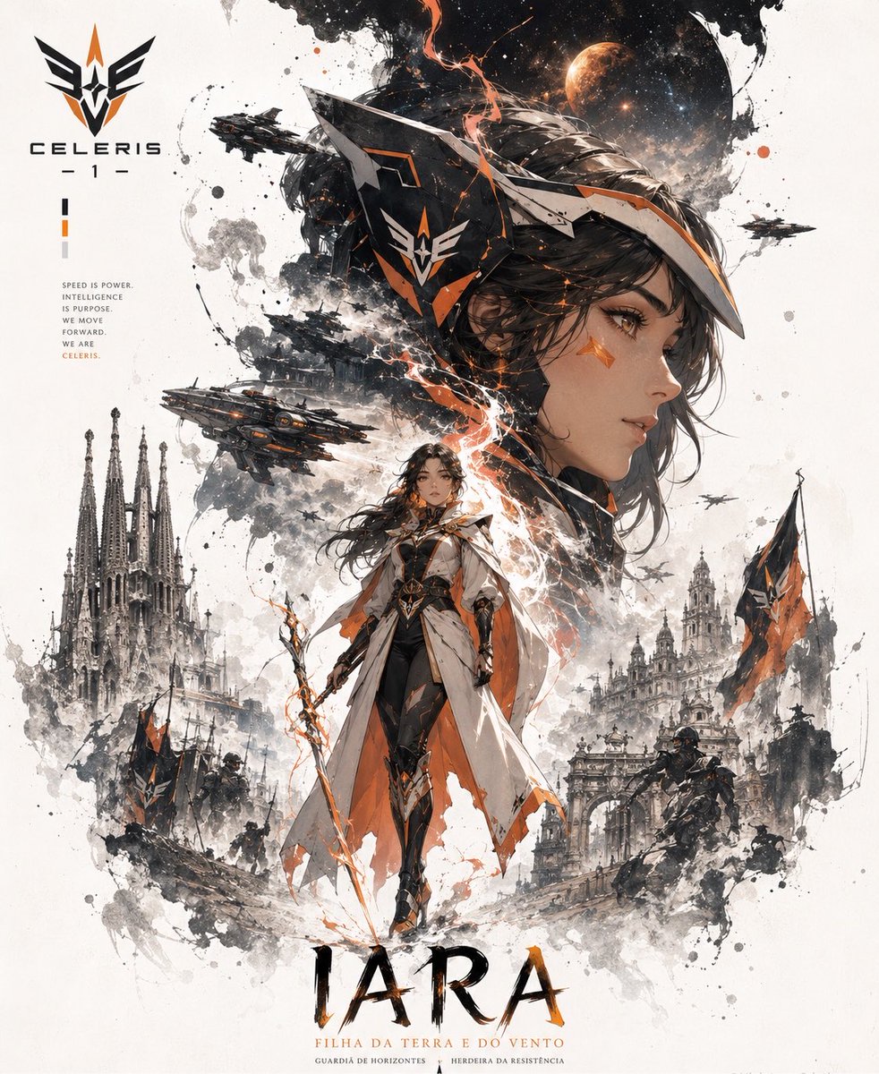 基于所提供的 Logo,创作一张"宣传海报",主角为动漫风格的女性角色,需保持该 Logo 的身份特征与视觉调性,采用竖向构图(4:5 比例)…, 图片 2