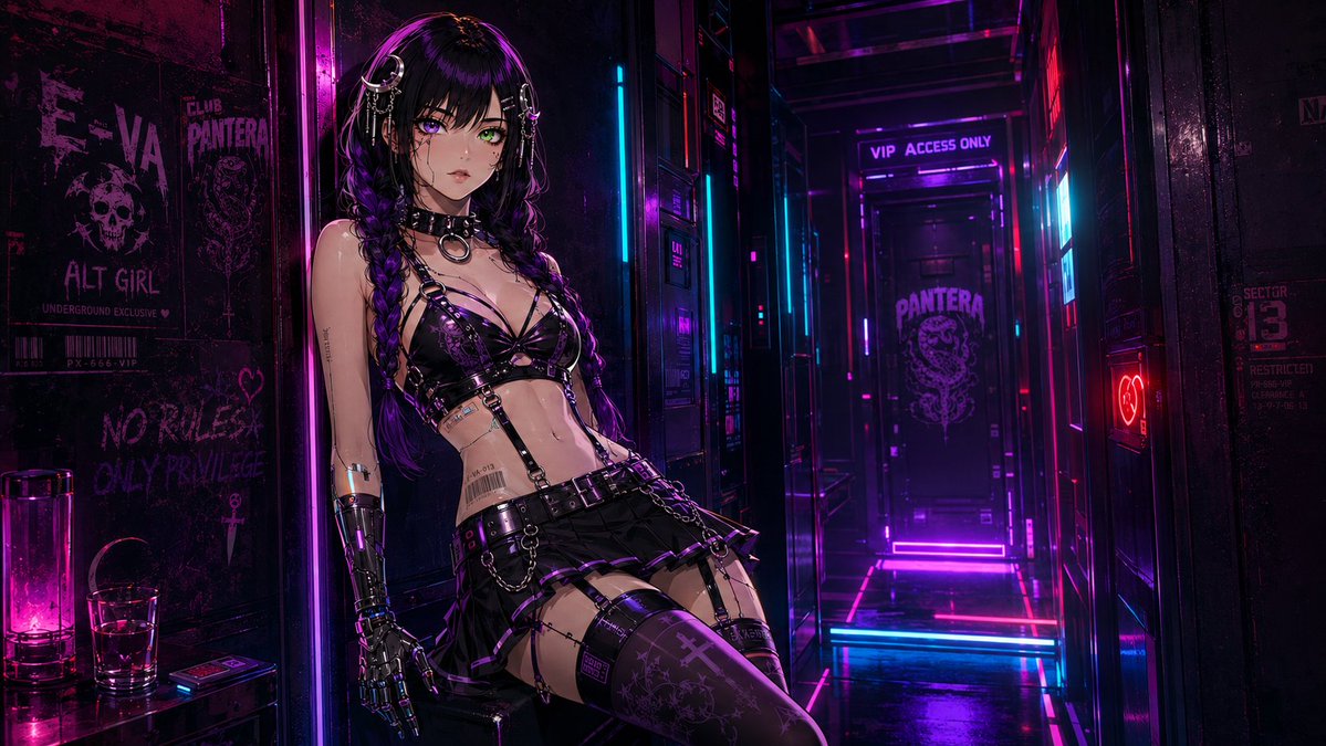 赛博朋克夜未眠 🌃⚡💜💚, 图片 2
