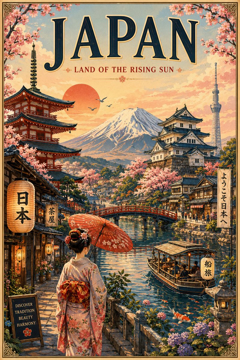 复古插画旅行海报, 图片 3
