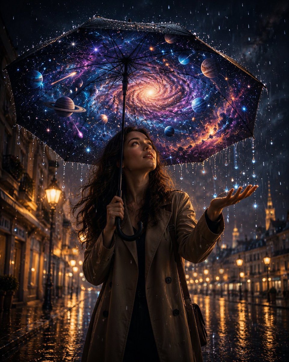 通往宇宙的伞, 图片 1