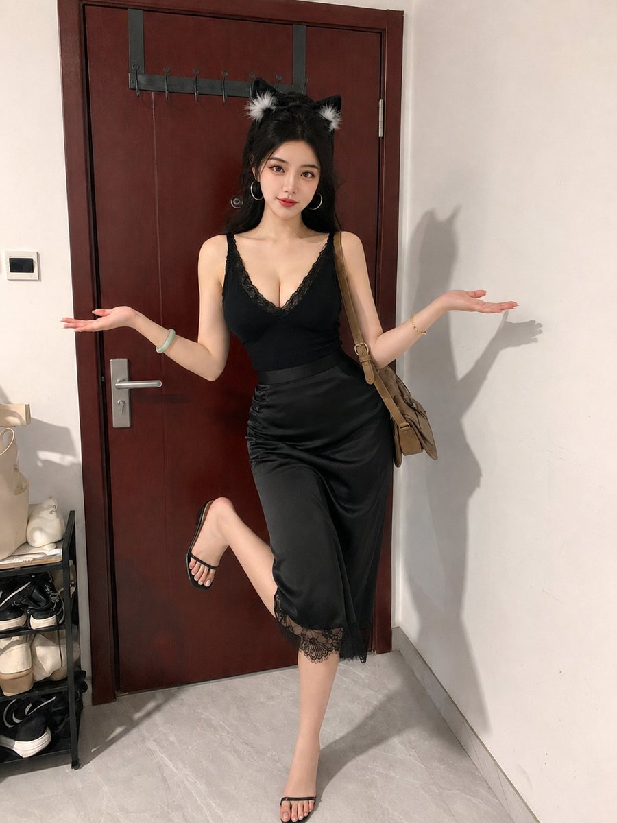准备出门的美女👧, 图片 1