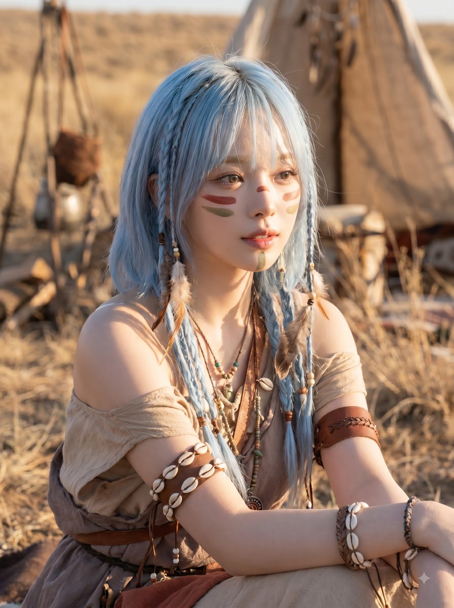 使用上传的肖像作为人物面部、面部结构、眼睛、鼻子、嘴唇、肤色、发型、原始发色和整体气质的身份参考。, 图片 2