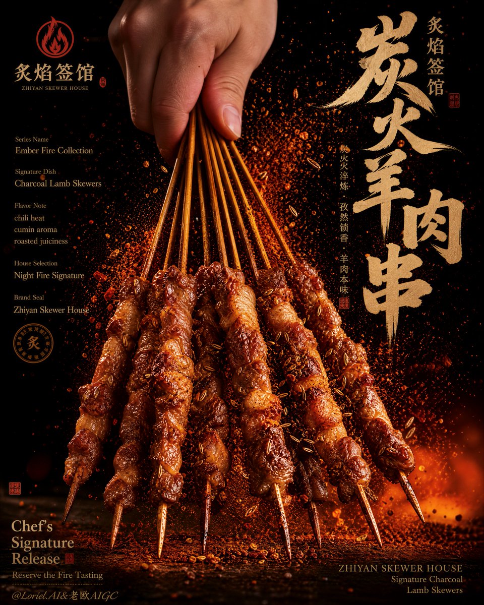 廉价街头美食宣传单，卡通肉，塑料肉质感，扭曲的手，手指解剖结构错误，微弱的香料爆炸，油腻肮脏的画面，杂乱的背景，繁忙的餐厅场景，低细节烧焦，丑…, 图片 1