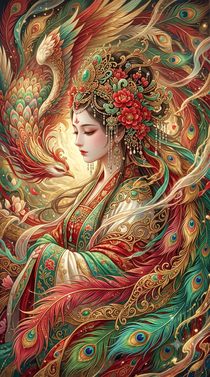 一幅极致密集的东方奇幻艺术杰作，将视觉信息密度推向崩塌的绝对边缘。, 图片 3