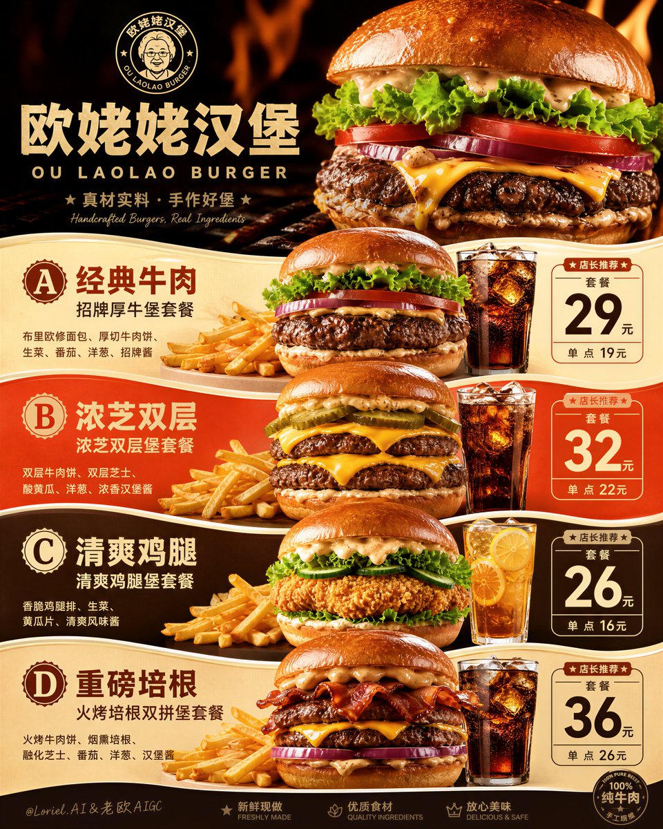 智能手机界面，应用程序界面，廉价传单布局，低细节汉堡，伪造塑料奶酪，无聊薯条，扁平可乐，无法辨认的排版，粗劣字体，杂乱构图，组合层次薄弱，油腻…, 图片 2