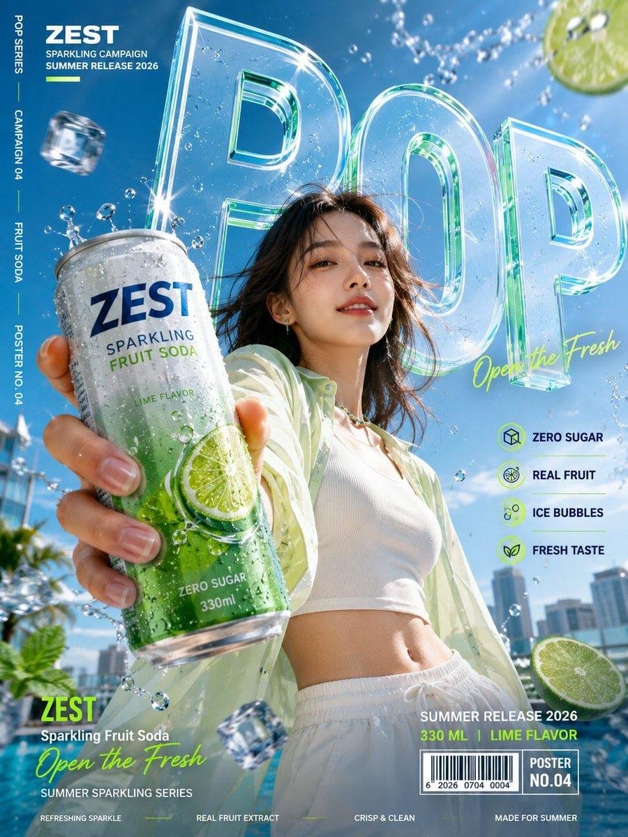 为虚构的[Product Category]（产品品类）品牌创作一张竖版3:4商业宣传海报。, 图片 1