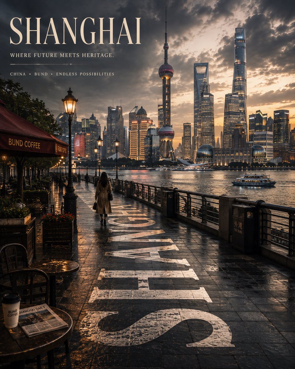 为 [CITY]（[COUNTRY]）创作一张高级的 4:5 纵向电影感旅行海报，采用完全原创的编辑概念，捕捉该目的地独特的身份、氛围、建筑、…, 图片 4
