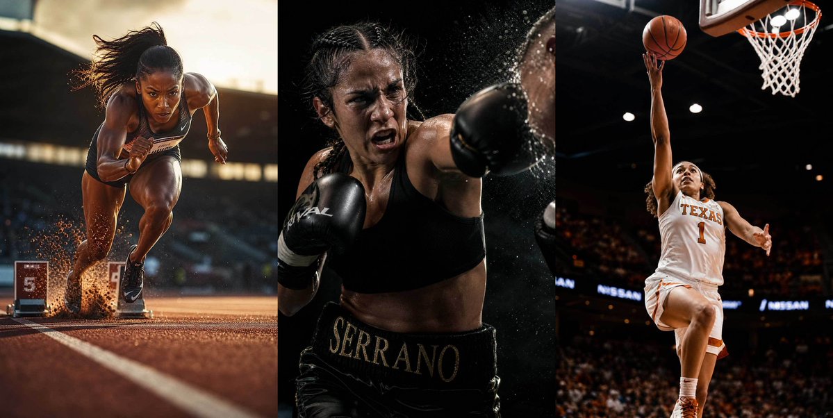2/2 - Prompt Share: 9 Female Athletes 1. Track and Field Editorial sports photo…