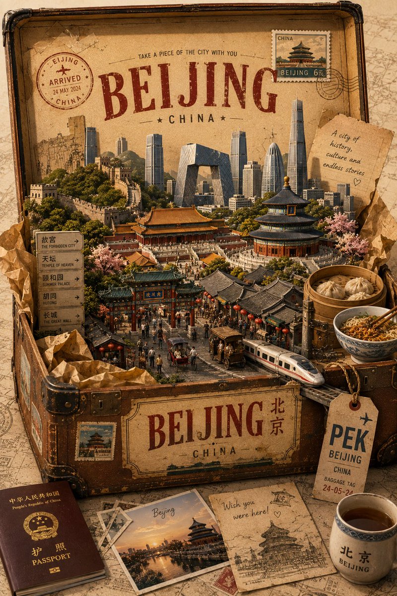 创建一个优质的4:5竖版艺术旅行海报，用于[CITY]，[COUNTRY]，基于“UNPACKING THE CITY.”概念。, 图片 4