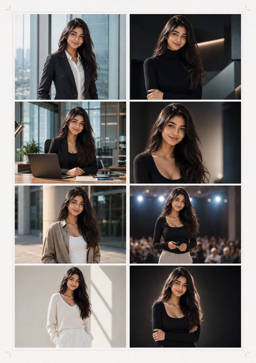 Create an exceptional Personal Brand Portrait Collection using the uploaded ref…