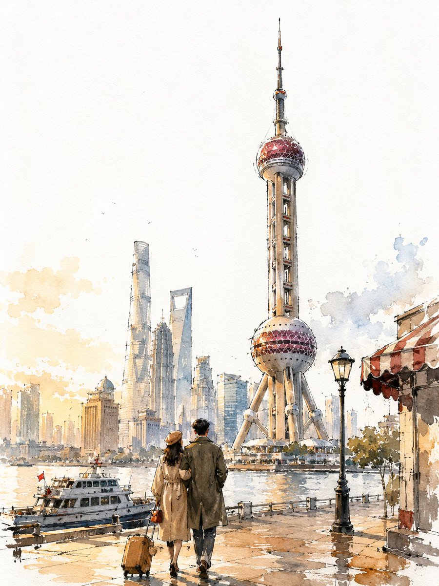 复古城市旅行海报 - [CITY, COUNTRY]（3:4）, 图片 1