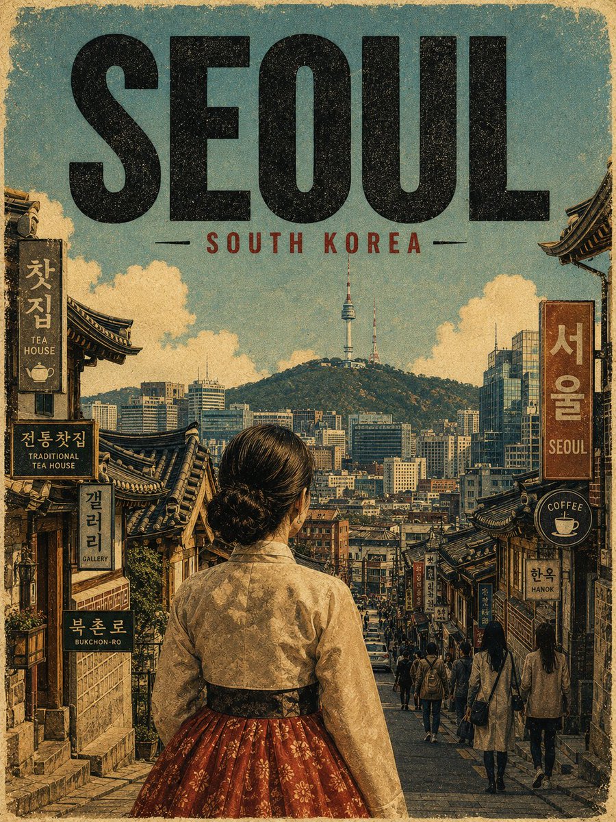 创作一幅精致的复古中世纪旅行海报，主题为 [CITY, COUNTRY]，画面中有一位 [MAIN SUBJECT/CHARACTER]，身着…, 图片 2