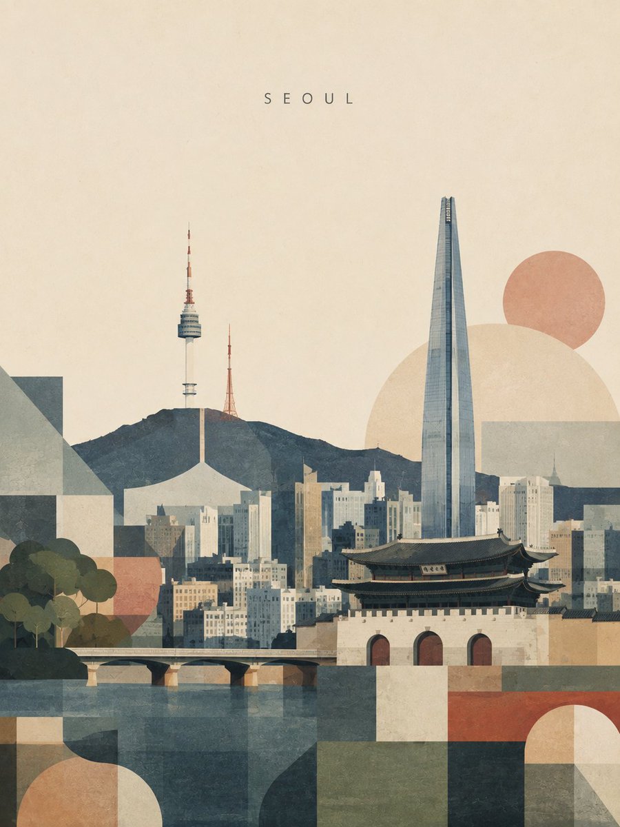 创作一幅精致的 3:4 竖版旅行艺术海报，主题为 [DESTINATION]。, 图片 2