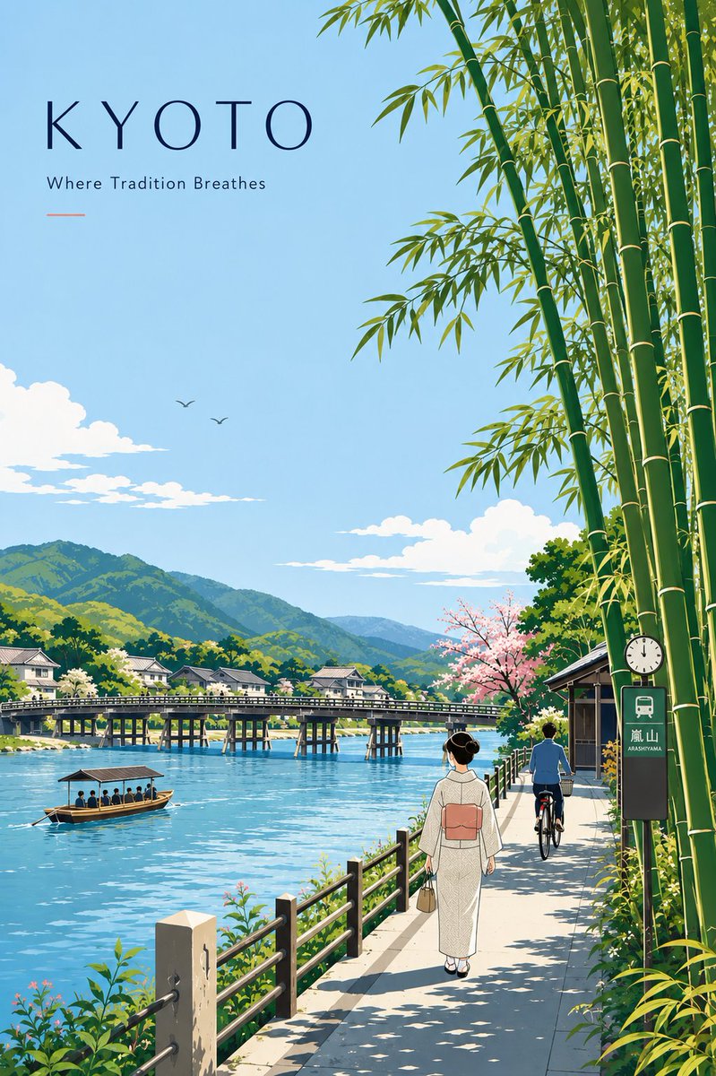 [CITY_NAME] 高级极简扁平矢量旅行海报,3:4 竖版。, 图片 1