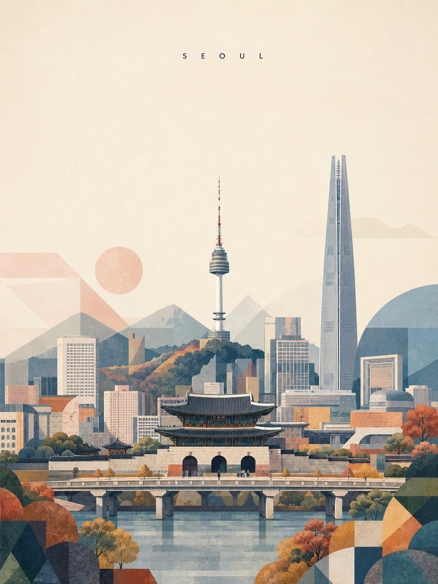 创作一张精致的竖版 3:4 旅行艺术海报,以 [DESTINATION] 为主题,设计为当代高雅美术印刷品。, 图片 2