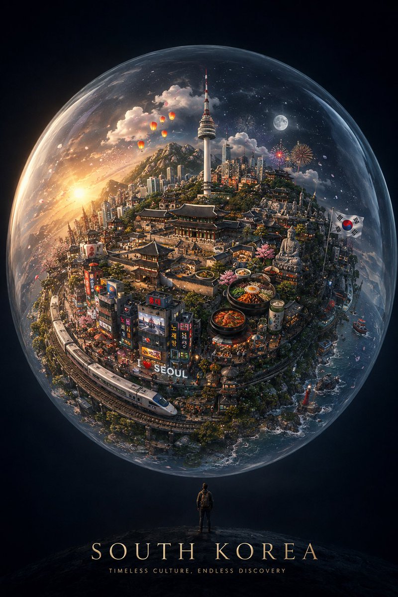 创作一幅引人注目的竖版 4:5 概念艺术作品，以 [CITY / COUNTRY] 化身为一个微小漂浮的世界，悬于一片广阔、深邃而极简的天空之…, 图片 2