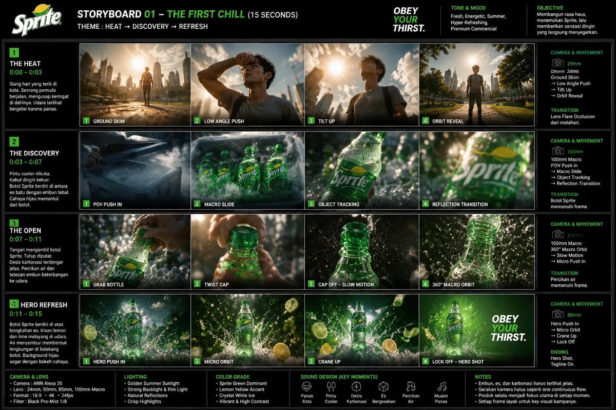 创作一支高端超写实真人产品广告片，时长15秒，画幅16:9，面向高端广告投放。采用一镜到底的连续电影级长镜头，实现无缝的隐形转场与平滑自然的镜…, 图片 1