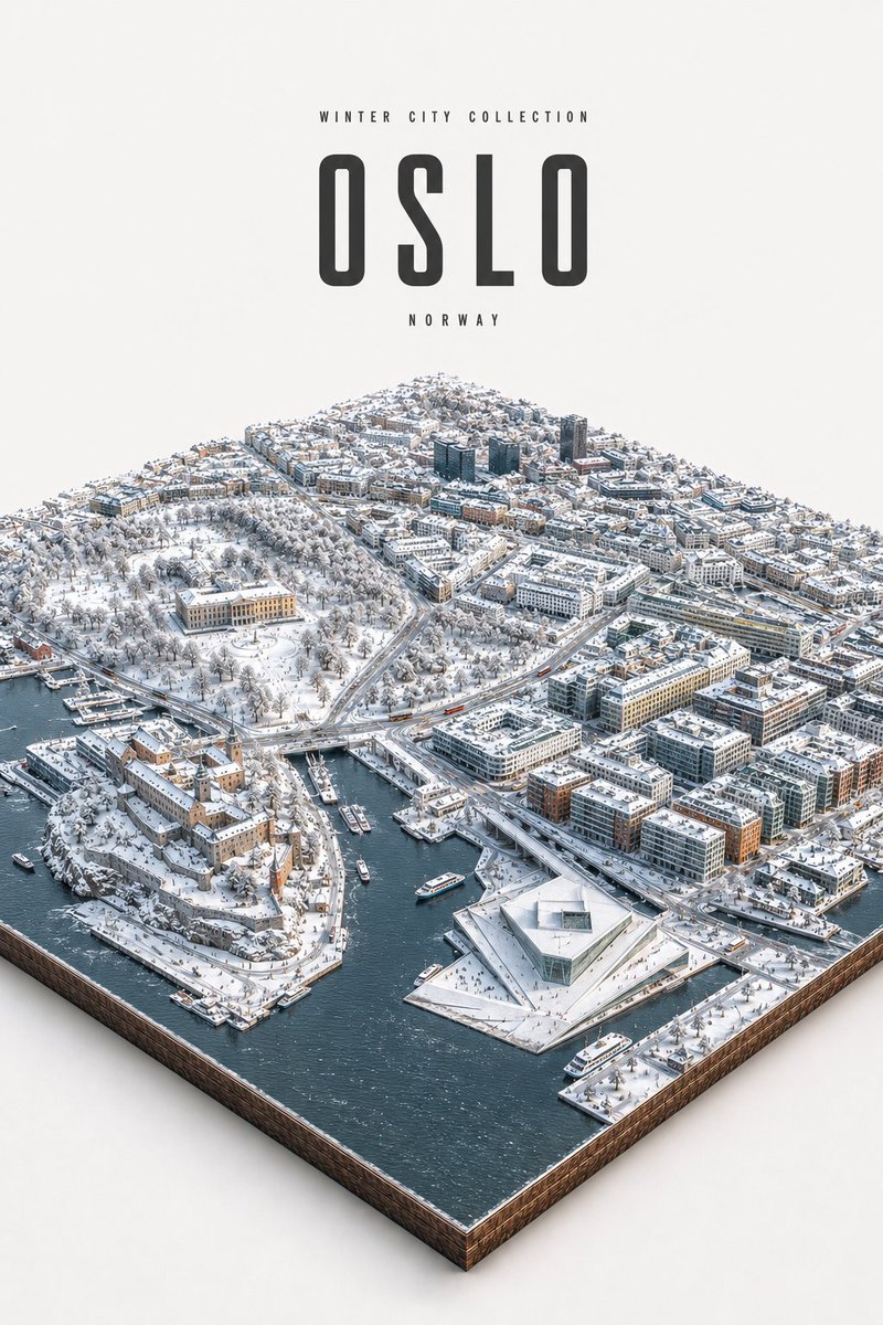Winter city isometric Scale model diorama made with GPT image 2 Prompt 👇 Ultra…