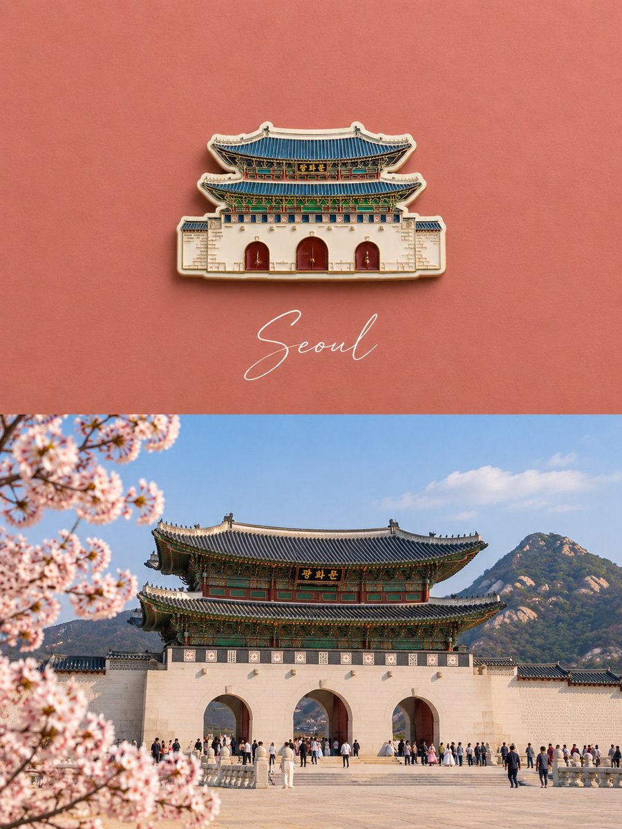 为 [LOCATION]、[COUNTRY] 创作一张高端编辑风格的旅行纪念海报，以该地点本身作为创意来源。自动识别该地点最具标志性且最具辨识…, 图片 2