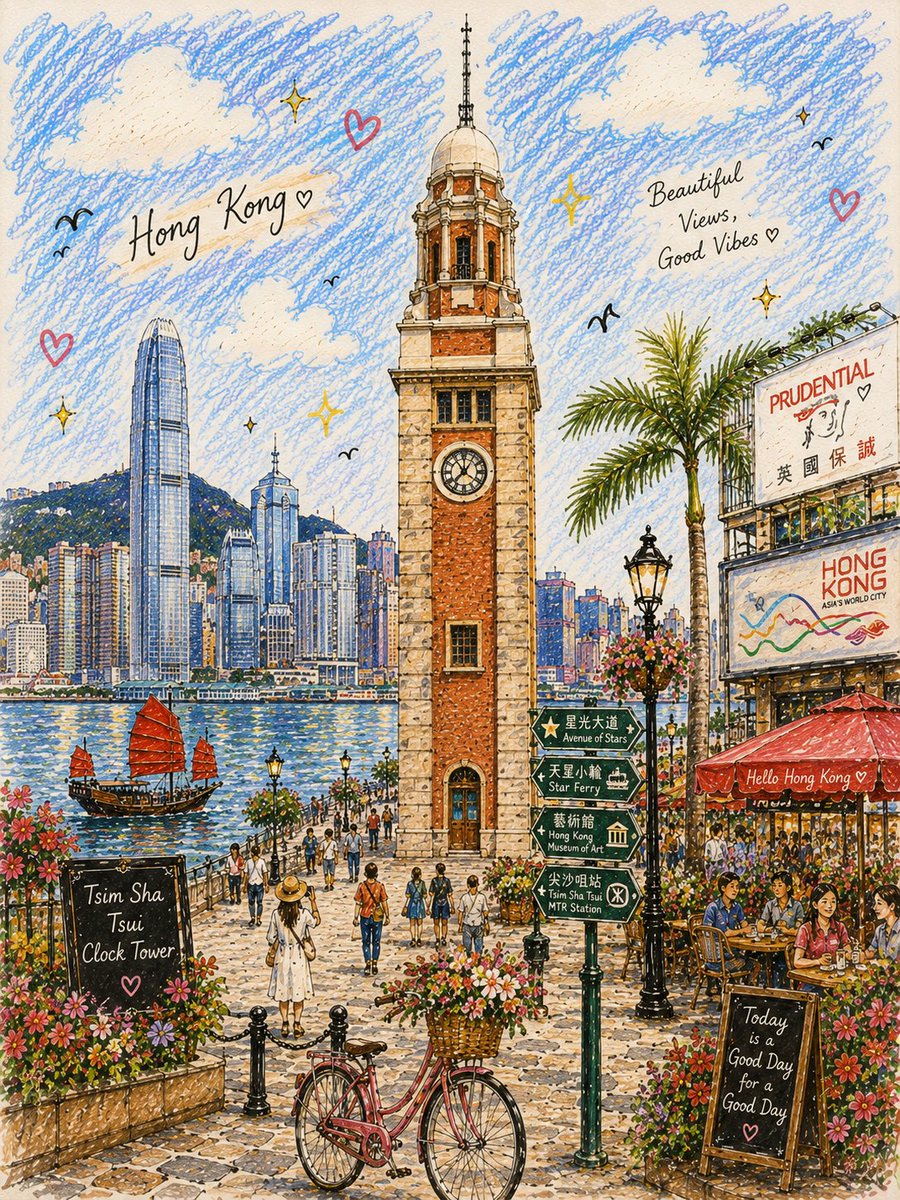 创作一幅迷人的手绘插画旅行场景，以 [ICONIC STRUCTURE]（标志性建筑）作为无可争议的主要视觉焦点，灵感来自一幅精美细腻的复古欧…, 图片 1