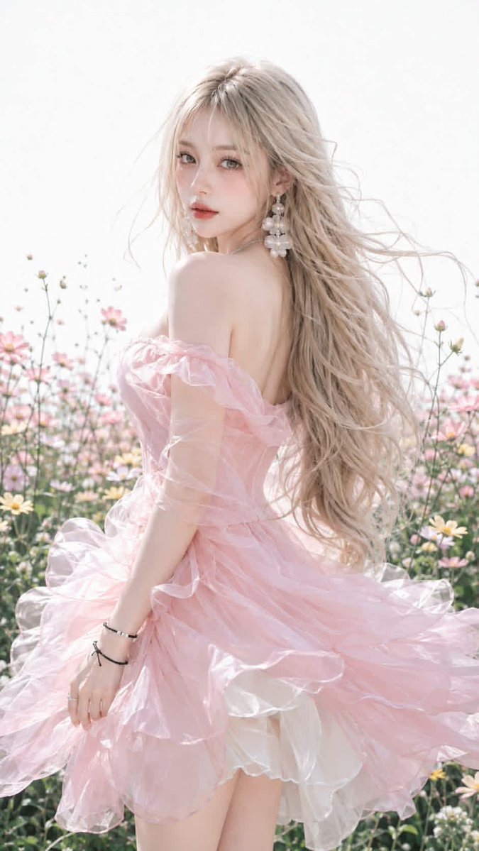 超写实时尚大片风格，画面中是一位明显成年的年轻女性，面容年轻清新，纤细优雅的V形脸型，下颌线与下巴精致分明，肌肤苍白透亮呈现玻璃肌效果，带有真…, 图片 2