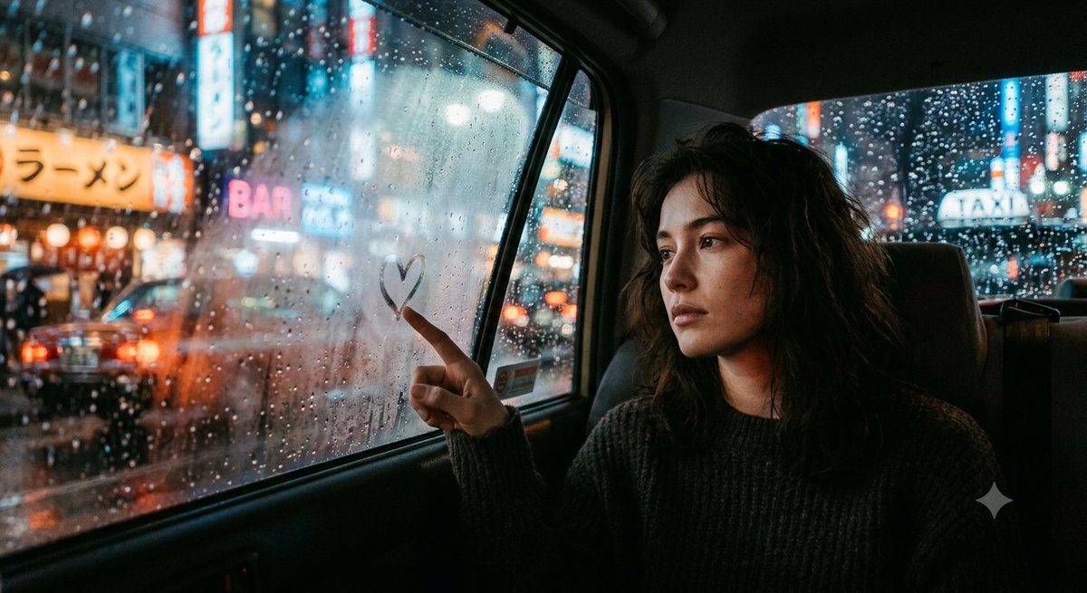 电影感雨夜人像, 图片 1